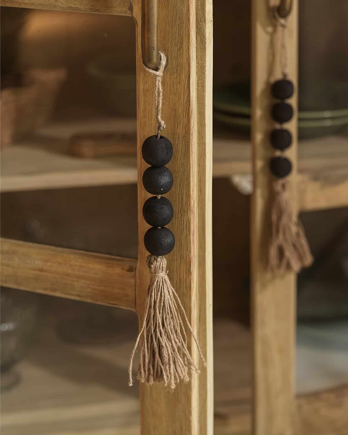 ATHENA DEKORATION – SORT / NATUR - Billede 2