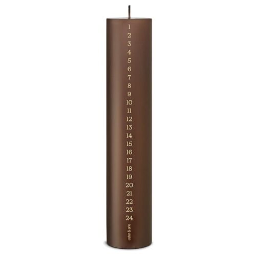 Ester & Erik kalenderlys – Hazelnut | H25 cm