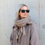 Cashmere tørklæde – Latte