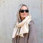 Cashmere tørklæde – Creme