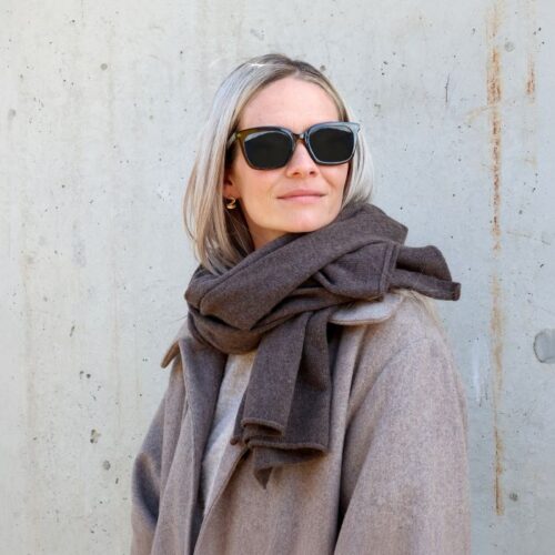 Cashmere tørklæde – Coffee