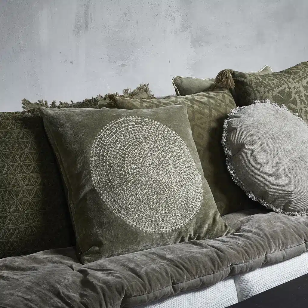 Pudebetræk – Velour/Bomuld (50x50 cm) - Billede 2