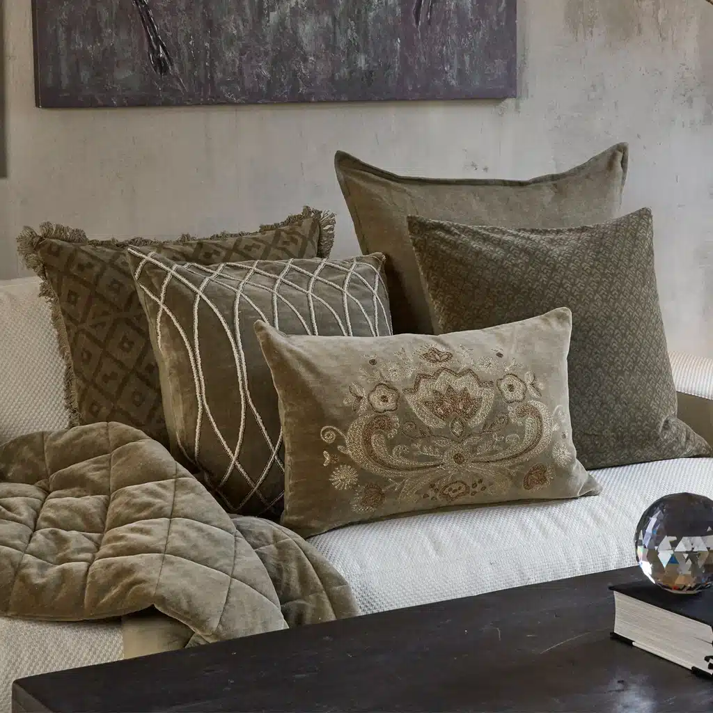 Pudebetræk – Velour/Bomuld (50x50 cm) - Billede 2