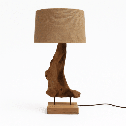 Bordlampe i naturtræ – 90 cm