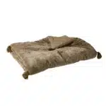 Madras med kvaster – Grey (80x200 cm)