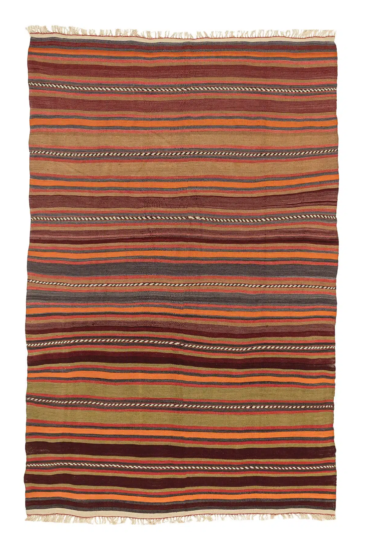 Denizli Vintage Kelim Tæppe – 142 × 216 cm