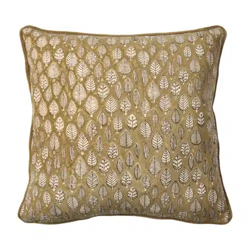 Velour Pudebetræk – Olive (50x50 cm)