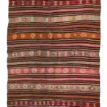 Balıkesir Vintage Kelim Tæppe – 192 × 260 cm