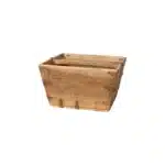 Rustik Trækurv med Hank i Genbrugstræ – 37 × 37 cm