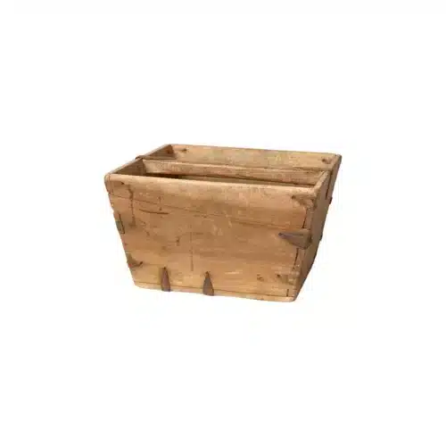Rustik Trækurv  med Hank i Genbrugstræ – 37 × 37 cm