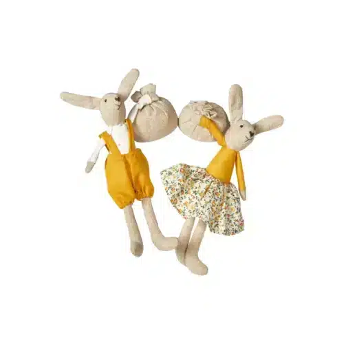 Lulu & Nico kanin m/sæk – 2 ass. | H20 cm | Stof