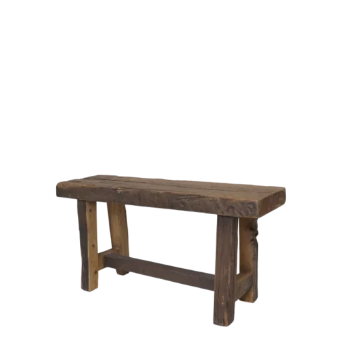 bænk i genbrugstræ – 90 cm