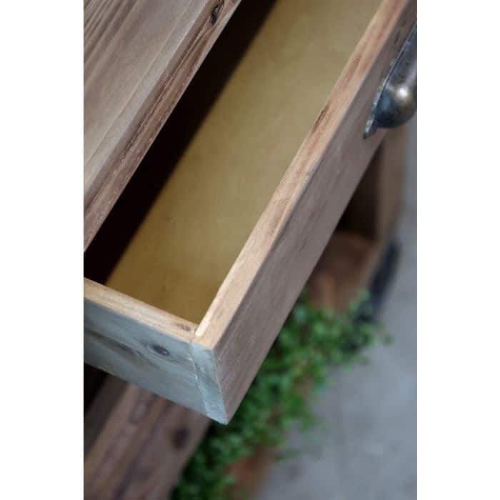 Køkkenø på hjul i træ & jern - Billede 5