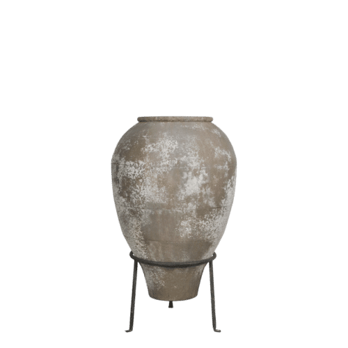 Krukke på stativ – antique creme (H85 / Ø49 cm)