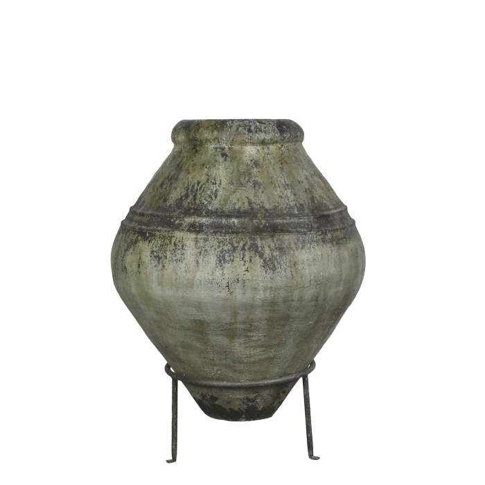 Krukke på stativ – antique verte (H103,5 / Ø75 cm)