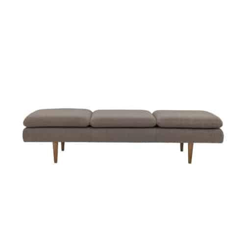 Daybed i teddyfleece – varm brun