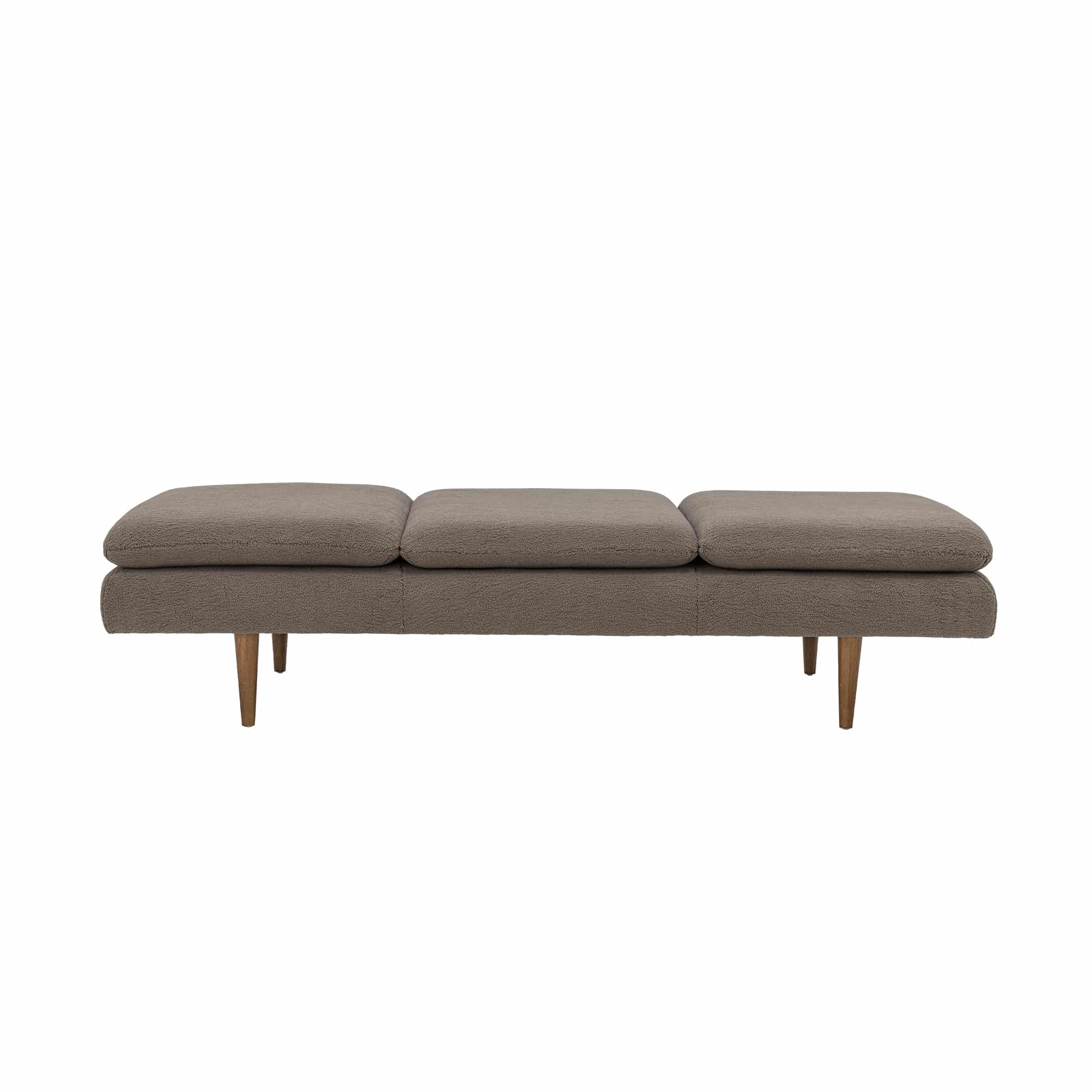 Daybed i teddyfleece – varm brun