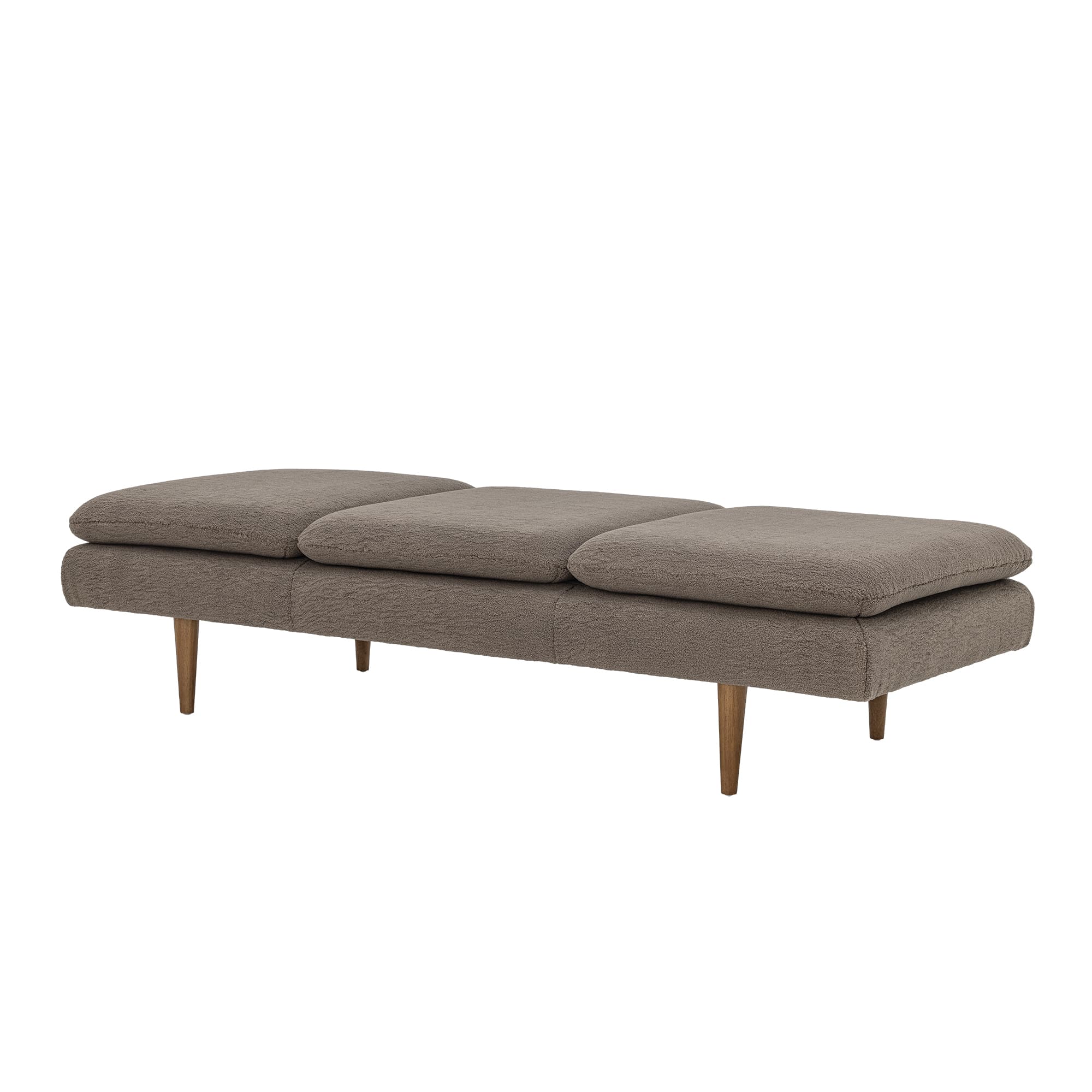 Daybed i teddyfleece – varm brun - Billede 2