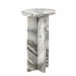 Skulpturelt sidebord i marmor – natur