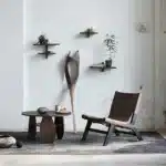 Muubs Loungestol Philosophy - Brun/Sort - Mango træ/Læder - H77xB61xD52 cm