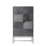 Muubs Austin Højskab – Sort – Jern & Læder (H160 cm)