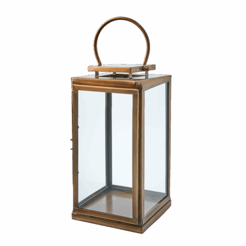 CLINTON Lantern L, Brass colour