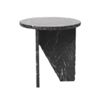 Muubs Sidebord Verde - Sort - Marmor - Ø40xH42 cm