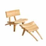 Dakota Stol & Fodskammel – Natur | Muubs