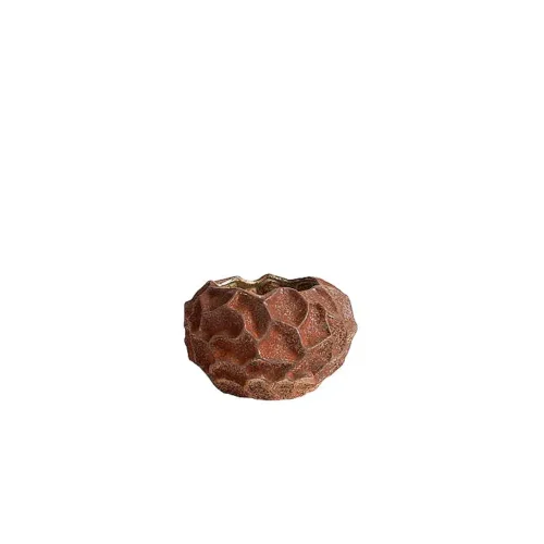 Muubs Soil Krukke – Stentøj Ø18 x H11,5 cm | Rust Glasur