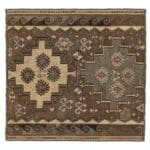 Vintage Kelim Tæppe Mål: 130 × 134 cm