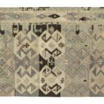 vintage kelim tæppe 141x188 cm.Håndvævet i uld