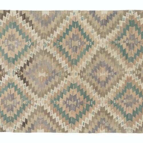 Vintage håndvævet kelim tæppe fra Anatolien-Unika