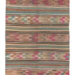 Vintage Denizli Kelim Tæppe – 147 × 225 cm