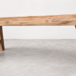 Unika bænk i teaktræ – 120 cm