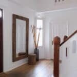 Laco gulvspejl med træramme