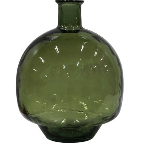 Joy Gulvvase – Olivengrøn | Genanvendt Glas | 44 cm