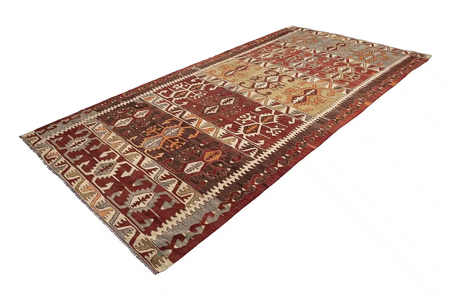 Konya Vintage Kelim Mål: ca. 177 × 347 cm - Billede 4
