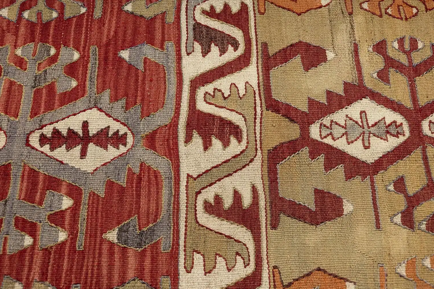 Konya Vintage Kelim Mål: ca. 177 × 347 cm - Billede 5