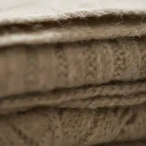 Yak & Merino uldtæppe - Lysebrun