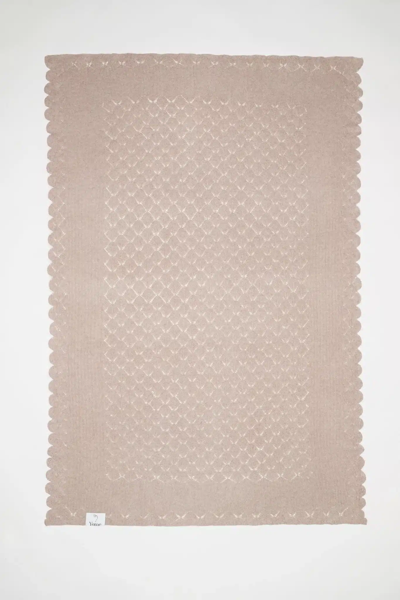 Yak & Merino uldtæppe - Lysebrun - Billede 2