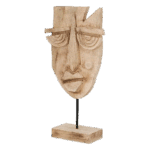 Skulptur Maske Yoruba naturfarben H. 45,5 cm